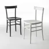 Superior Casamania Cherish chair crafted in Italy with absolute shape and matte black finish for lasting appeal