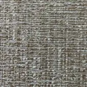 Jute fabric texture displaying a dense, irregular weave in beige and light brown tones with a matte finish; label reads "casa casati > fabric (b) > lulù."