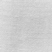 Woven fabric texture, muted gray tone, dense irregular weave with matte finish; “casa casati” textile sample detail.