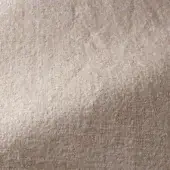 Beige linen fabric texture with a granular weave, displaying subtle tonal variations and a matte finish; text reads “casa casati > fabric (d) > arsene > arsene 002”.