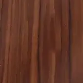 Rosewood wood surface, glossy finish, vertical grain pattern, rich warm brown color, smooth texture, polished appearance.
