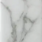 Arabescato white marble texture with grey and charcoal veining, polished glossy finish, swirling organic patterns, cool smooth surface.