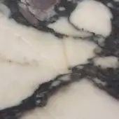 Medicea marble texture, white and gray veined, polished surface displaying organic patterns with purple and pink accents, crystalline structure.