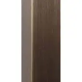 Brushed bronze metal texture with vertical striations, matte finish, and clean rectangular form displayed on a white background.