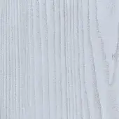White sandblasted larch wood texture with vertical grain, exhibiting a subtly rough surface and cool white tone with natural wood variations.