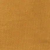 Mustard yellow fabric swatch, tightly woven linen texture, subtle irregular surface, matte finish, label reads “r746 col.20”.
