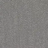 Textile sample r729 col.0142, medium gray heathered weave with nubby texture, dense irregular pattern, uniform structure, diffused lighting.