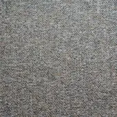 Gray woven fabric sample with heathered beige and tan tones, exhibiting a looped pile texture and speckled surface, labeled “bolzan letti agata”.