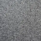 Agata fabric texture by Bolzan Letti, uniform gray with granular weave and speckled tonal variations, matte finish.