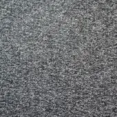 Agata fabric texture by Bolzan Letto, muted gray woven textile with speckled granular pattern and tight, uniform matte finish.