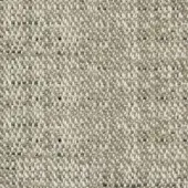Woven fabric sample, neutral beige and cream tones, dense irregular texture with visible horizontal and vertical yarns, labeled “Azalea” by Bolzan Letti.