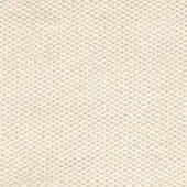Cream velvet fabric texture displaying a dense, repeating geometric weave with rounded nodes and a plush, slightly raised surface.