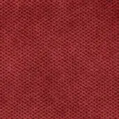 Reddish-brown velvet fabric texture features a dense, repeating circular pattern with a subtly nubby surface and uniform coloration.