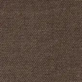 Capri fabric sample, medium brown woven texture, dense nubby plain weave with subtle grid pattern, Bolzan Letto fabric (plus) collection.