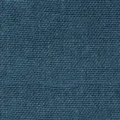 Woven fabric texture, muted teal blue, dense nubby surface with uniform weave and visible fibers, studio lighting, neutral background.
