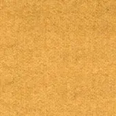 Woven fabric sample, muted mustard yellow, irregular grain texture; dense, matte finish with subtle tonal variations and a nubby weave.