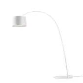 Superior Foscarini Twiggy floor lamp with a curved fiberglass composite structure and liquid-coated finish built with a metal base
