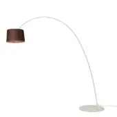 Exceptional Foscarini Twiggy Elle floor lamp crafted with limed maple oak and a light greige matte fiberglass composite structure