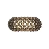 Superior Foscarini Caboche Plus wall lamp built with transparent PMMA spheres and etched opaline glass diffuser