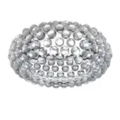 Superior Foscarini Caboche Plus ceiling lamp crafted in transparent PC arches with clear PMMA spheres and glossy finish