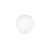 Superior Foscarini Rituals Semi wall lamp with white blown glass, striped effect and epoxy powder coated metal mount