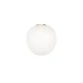 Distinguished Foscarini Rituals Semi wall lamp with hand-blown glass, striped effect and plaster-like finish crafted in Italy