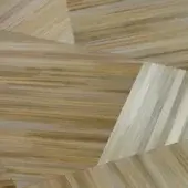 Stained straw texture displaying geometric pattern of parallelograms and triangles in beige and golden brown tones, with a matte finish.