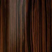 Dark brown wood texture with vertical stripes, smooth reflective surface, and subtle tonal variations suggesting a manufactured veneer.