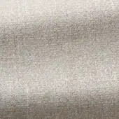 Belmondo fabric sample, sand-colored weave, dense irregular texture with beige and tan threads, horizontal and vertical interlacing.