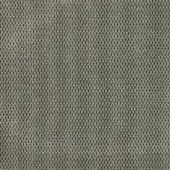 Belmondo fabric sample, gray woven textile, rectangular grid pattern with beige threads, textured nubby surface, category F, bm 81 shade.