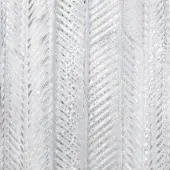 Transparent hand-carved glass texture, Fata Morgana collection, features rippled, vertical blades with layered details and iridescent shimmer.