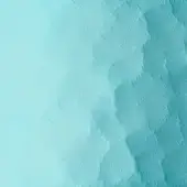 Aquamarine gradient texture with granular surface, transitioning from pastel to turquoise; subtle brushstrokes and integrated text label.