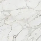 White marble texture with dense grey and beige veining, polished finish, irregular lines, and organic pattern creating visual depth.