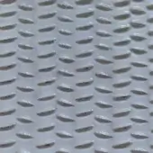 White woven material with dense, repeating oval perforations and a matte finish, displaying a subtle linear twill texture and dark flecks.