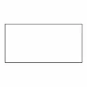 Black outlined rectangle on white background, minimalist graphic with clean lines, flat two-dimensional shape, even lighting, simple composition.