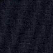 Woven fabric sample, dark blue-gray tone, dense irregular linear pattern creating a matte, granular texture for upholstery applications.