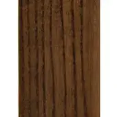 Walnut-stained ash wood texture displaying a vertical grain pattern with deep linear grooves and a warm brown, fibrous surface.