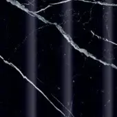 Aqua Marquina marble texture with dark blue-black base, bright white irregular veins, polished sheen, and vertical light gray highlights.