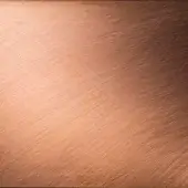 Brushed copper texture displaying reddish-brown tones with diagonal linear markings, a matte finish, and diffused lighting for tactile detail.