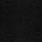 Black granular texture sample displaying rounded elements with sheen, overlaid with text “pinetti > 037 – ari leather > 001 – black”.