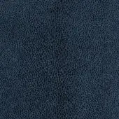 Navy blue leather texture with a dense, repeating circular nodule pattern, exhibiting a granular surface and consistent tone under studio lighting.