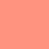 Coral leather swatch displaying a matte finish, textured surface; Pinetti brand, Antibes model 082, color 044 label visible.