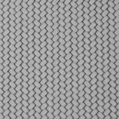 Woven leather texture in light grey, featuring repeating rectangular elements with beveled edges and a subtle embossed, grid-like pattern.