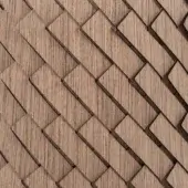 Alpi wood veneer weaving, light brown rectangular pattern, interlocking diagonal grid with subtle tonal variations and a matte finish.