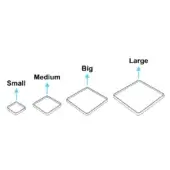 Jane Square Trays Set, composite material, four graduated sizes with raised rims, arranged linearly on a white background.