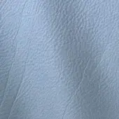 Light blue leather texture with a pebbled grain and matte finish, displaying diagonal creases and a subtly uneven, rounded surface pattern.