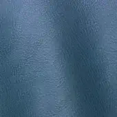Blue leather texture with mottled grain, featuring a diagonal linear pattern and matte finish, showcasing durable material quality.