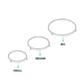 Round tray set, gray metal frame, acrylic construction, tiered size display, minimalist design, square corner brackets, white background.