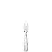 Stainless steel parmesan fork with three-pronged head, slender handle, stepped pattern, diamond-shaped end, and “SOLIFU” etching.