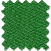 Apple green fabric sample with a woven grid texture and zig-zag edges, displaying “simonis® 860 – apple green” text.